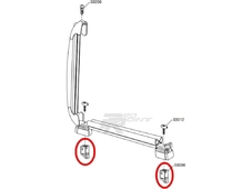 Thule Запчасть 50096 фиксатор скоба (Thule для лыжной насадки 740,727,726)