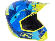 KLIM Шлем  F3 - Blue Camo (Синий-Голубой-Лимонный) р-м ( M ) 56-57 см. в Санкт-Петербурге