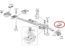 Thule Запчасть 52670 резиновая накладка стрепа крепления колеса (Thule велокрепление 598,591)