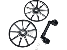 TKI Комплект установки колёс 9-Spoke 9'' для POLARIS ось смещения 1 INCH/2 WHEEL в комплекте (черный) в Санкт-Петербурге