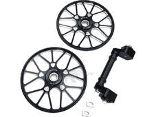 TKI Комплект установки колёс Jenni 9'' для  POLARIS ось смещения 1 INCH/2 WHEEL в комплекте (черный) в Санкт-Петербурге