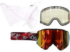 LYNX Очки BRP Lynx Radien Goggles, Red strap/Black frame